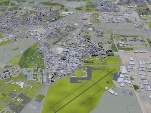 Madrid city Spain 80km 3D Model