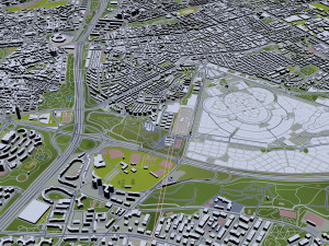 Madrid city Spain 80km Modelo 3D