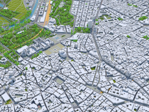 Madrid city Spain 80km Modelo 3D