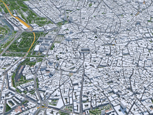 Madrid city Spain 80km Modelo 3D
