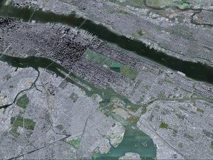 Manhattan city New York USA 40km 3D Model