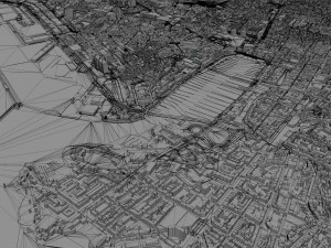 Marseille city France 50km Modelo 3D