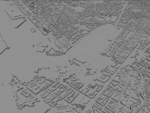 Marseille city France 50km Modelo 3D