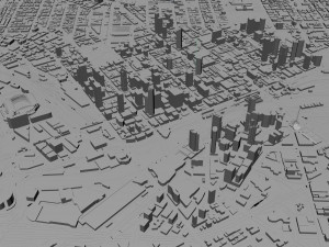 Melbourne city Australia 100km 3D मॉडल
