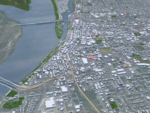 Memphis city Tennessee USA 90km 3D मॉडल