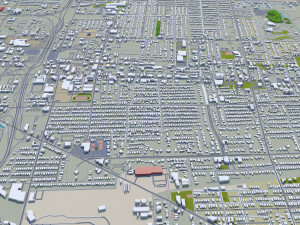 Memphis city Tennessee USA 90km 3D मॉडल