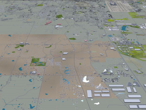 Memphis city Tennessee USA 90km 3D मॉडल