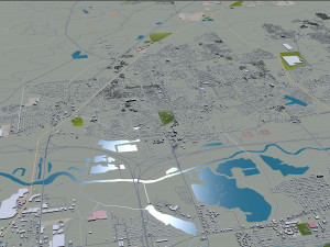 Memphis city Tennessee USA 90km 3D मॉडल