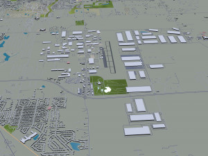Memphis city Tennessee USA 90km 3D मॉडल