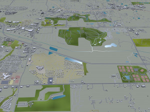 Memphis city Tennessee USA 90km 3D मॉडल