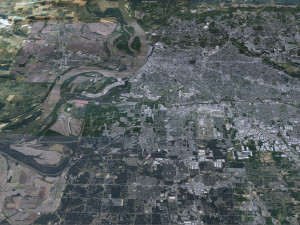 Memphis city Tennessee USA 90km 3D मॉडल