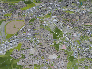Manchester city UK 60km Modello 3D