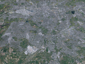 Manchester city UK 60km Modello 3D