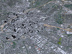 Manchester city UK 60km Modello 3D