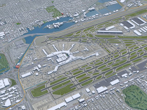 Miami city Florida USA 40km Modello 3D