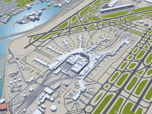 Miami city Florida USA 40km Modello 3D