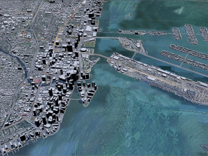 Miami city Florida USA 40km Modello 3D
