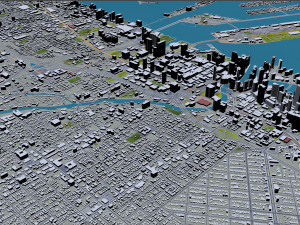 Miami city Florida USA 40km Modello 3D