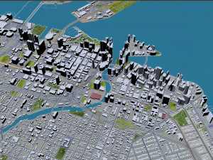 Miami city Florida USA 40km Modello 3D