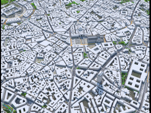 Milan city Italy 50km Modelo 3D