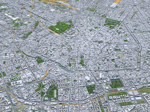 Milan city Italy 50km Modelo 3D
