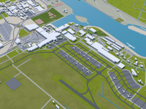 Milan city Italy 50km Modelo 3D