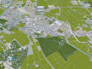 Milan city Italy 50km Modelo 3D