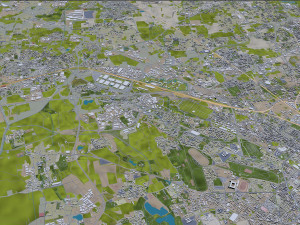 Milan city Italy 50km Modelo 3D
