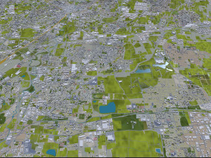 Milan city Italy 50km Modelo 3D