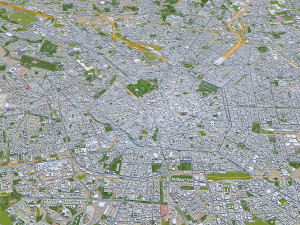 Milan city Italy 50km Modelo 3D