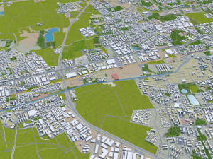 Milan city Italy 50km Modelo 3D