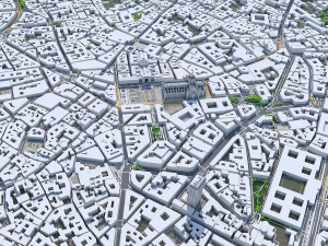 Milan city Italy 50km Modelo 3D