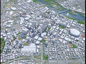 Minneapolis Minnesota USA 40km 3D Model