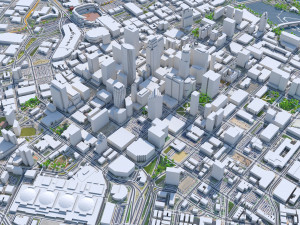 Minneapolis Minnesota USA 40km 3D Модель