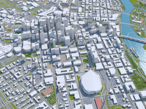 Minneapolis Minnesota USA 40km 3D Модель