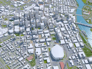 Minneapolis Minnesota USA 40km 3D Model