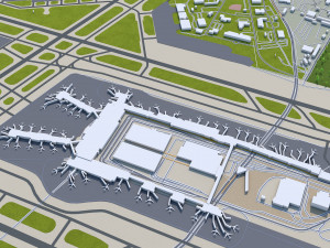 Minneapolis Minnesota USA 40km 3D Модель