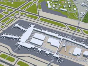 Minneapolis Minnesota USA 40km 3D Model