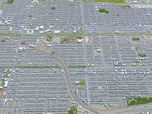 Minneapolis Minnesota USA 40km 3D Модель