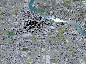 Minneapolis Minnesota USA 40km 3D Model
