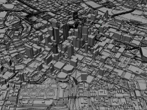 Minneapolis Minnesota USA 40km 3D Модель