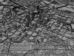 Minneapolis Minnesota USA 40km 3D Model