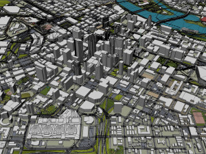 Minneapolis Minnesota USA 40km 3D Модель