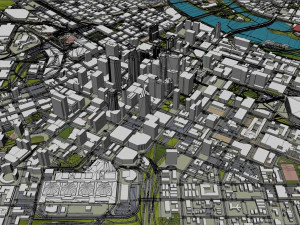 Minneapolis Minnesota USA 40km 3D Model