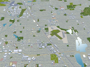 Minneapolis Minnesota USA 40km 3D Модель
