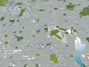 Minneapolis Minnesota USA 40km 3D Model