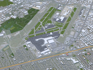 Montreal city Quebec Canada 75km Modelo 3D