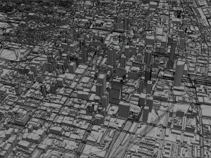 Montreal city Quebec Canada 75km Modelo 3D
