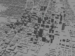 Montreal city Quebec Canada 75km Modelo 3D