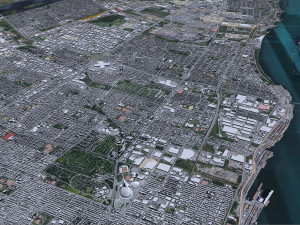 Montreal city Quebec Canada 75km Modelo 3D